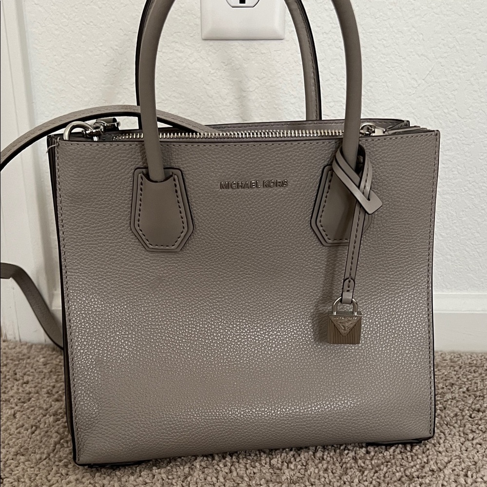 Michael Kors Taupe Satchel Bag